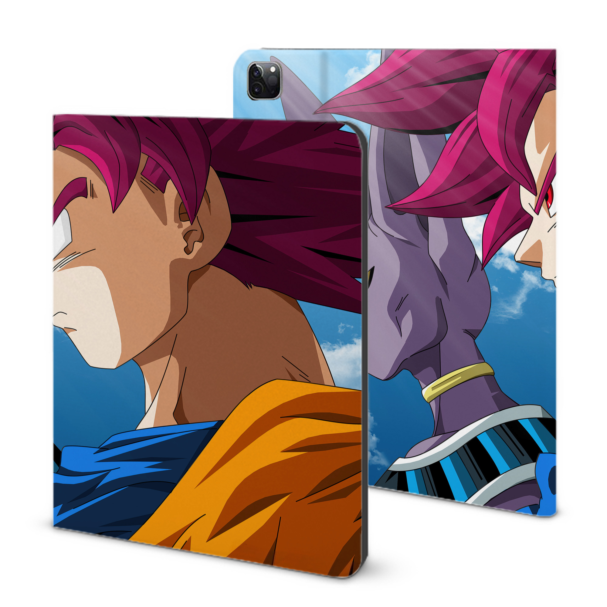 （画像用） ドラゴンボール DRAGON BALL IPad ケース ブック型 PUレザー TPU 耐衝撃 軽量 薄型 ペン収納なし 全面保護 IPad 各モデル対応